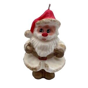 Vintage Santa Claus Christmas Candle